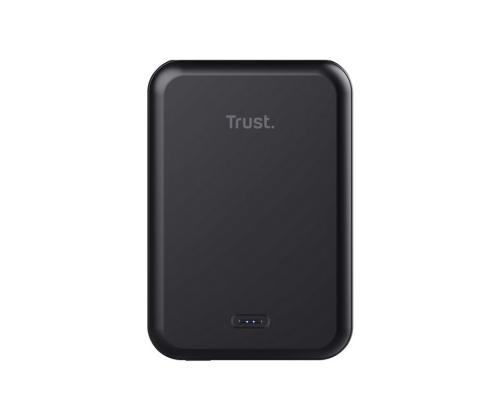 POWER BANK WRL 5000MAH/MAGNO BLACK 24877 TRUST