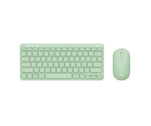KEYBOARD +MOUSE WRL LYRA/GREEN 24942 TRUST