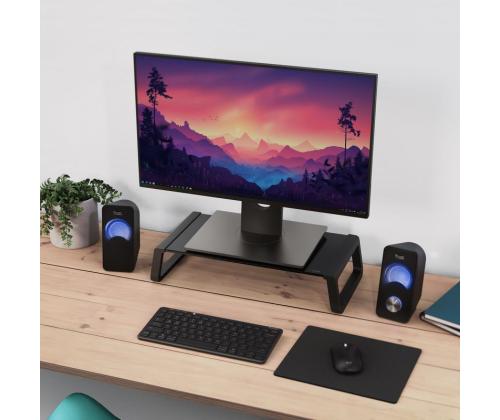 MONITOR ACC STAND MONTA/GLASS BLK 25271 TRUST