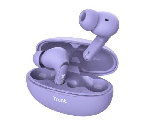HEADSET EARBUDS YAVI BT ENC/PURPLE 25297 TRUST
