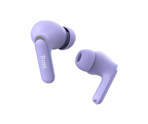HEADSET EARBUDS YAVI BT ENC/PURPLE 25297 TRUST