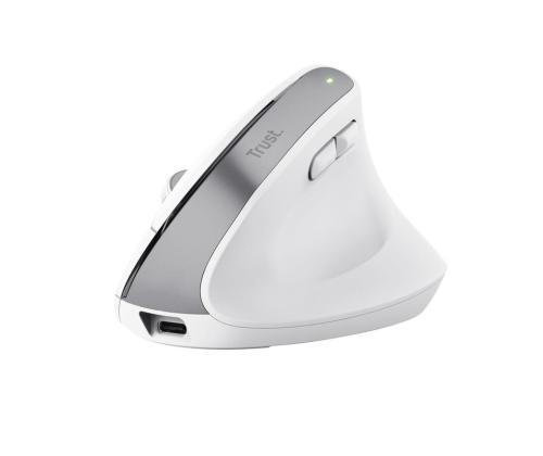 MOUSE USB OPTICAL WRL BAYO+/ERGONOMIC WHT 25399 TRUST