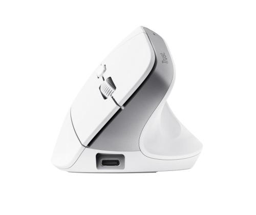 MOUSE USB OPTICAL WRL BAYO+/ERGONOMIC WHT 25399 TRUST