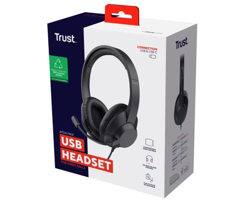 HEADSET AYDA MAX USB/25461 TRUST