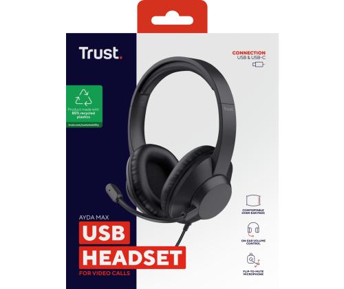 HEADSET AYDA MAX USB/25461 TRUST
