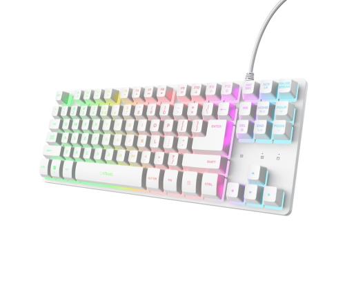 KEYBOARD USB GXT 833W THADO/TKL ENG WHITE 25894 TRUST