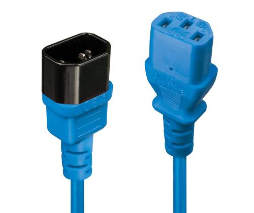 CABLE POWER IEC EXTENSION 2M/BLUE 30472 LINDY