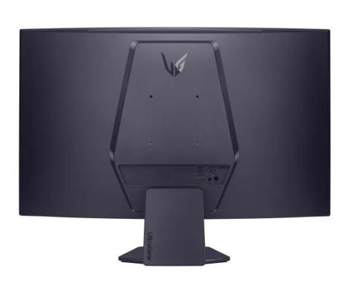 LCD Monitor LG 32GS60QC-B 32" Gaming/Curved Panel VA 2560x1440 16:9 180 Hz Matte 1 ms Tilt...