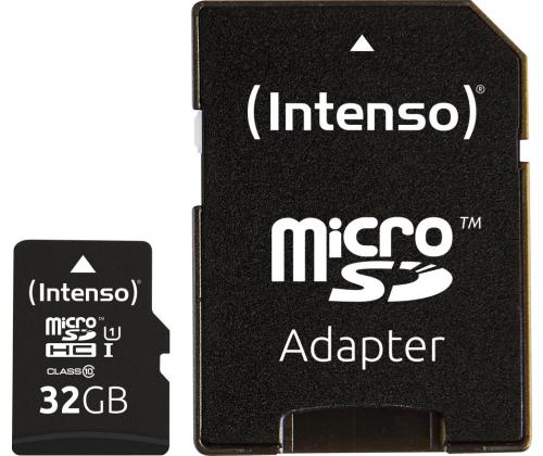 MEMORY MICRO SDHC 32GB UHS-I/W/ADAPTER 3423480 INTENSO