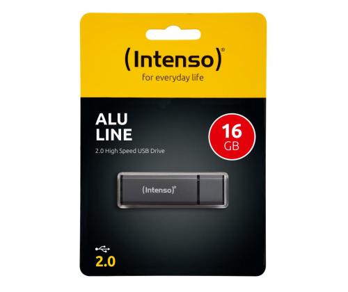 MEMORY DRIVE FLASH USB2 16GB/ANTHRACITE 3521471 INTENSO