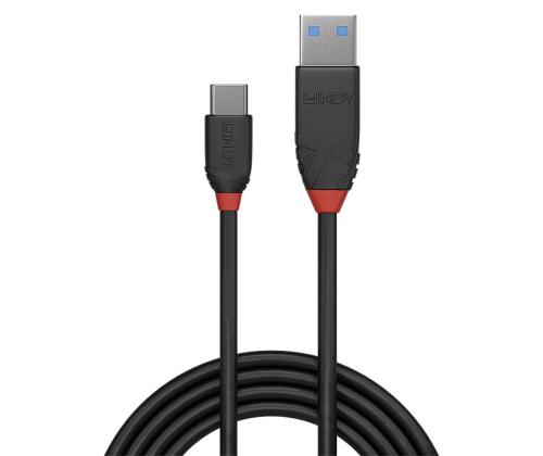 CABLE USB3.2 A-C 0.5M/BLACK 36915 LINDY