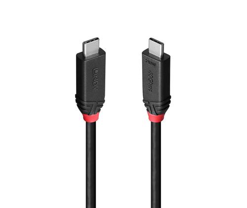 CABLE USB4 240W TYPE C 1M/BLACK LINE 37001 LINDY
