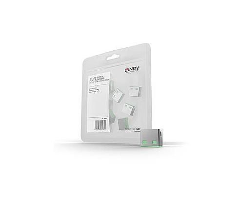 USB PORT BLOCKER 10PACK/GREEN 40461 LINDY