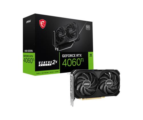 Graphics Card MSI NVIDIA GeForce RTX 4060 Ti 8 GB GDDR6 128 bit PCIE 4.0 16x Dual Slot Fansink...