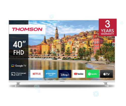 TV Set THOMSON 40" Smart/FHD 1920x1080 Wireless LAN Bluetooth Google TV White 40FG2S14W