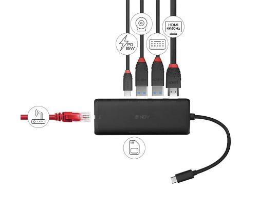 I/O DOCKING STATION USB-C/DST-MINI 43358 LINDY