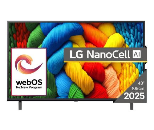 TV Set LG 43 " 4K Ultra HD 3840 x 2160 pixels Flat 16:9 LED 43NANO80A3B