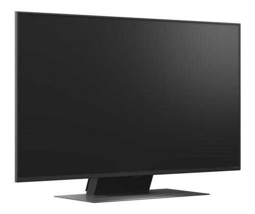 TV Set LG 43" 4K/Smart 3840x2160 Wireless LAN Bluetooth webOS Black 43QNED86A3C