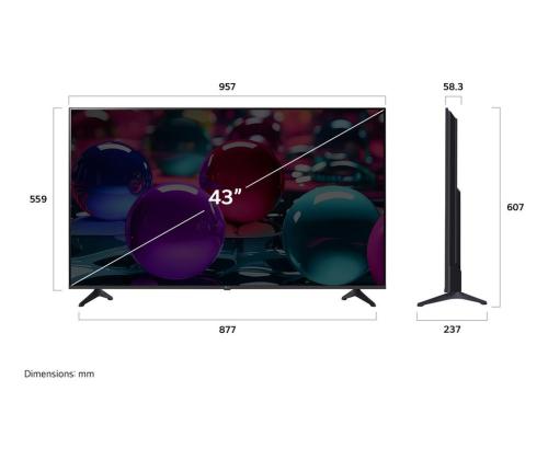 TV Set LG 43 " 4K Ultra HD 3840 x 2160 pixels Flat 16:9 LED 43UA73003LA