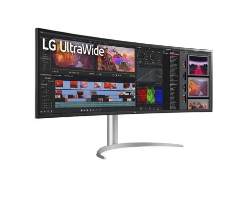 LCD Monitor LG 49WQ95C-W 49" Curved Panel IPS 5120x1440 32:9 Matte 5 ms Speakers Swivel Height...