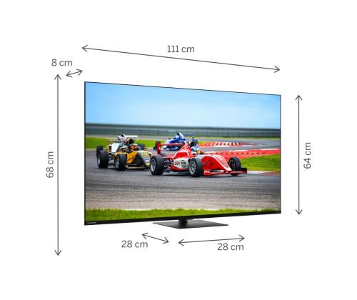 TV Set THOMSON 50" 4K/Smart QLED 3840x2160 Wireless LAN Bluetooth Google TV Black 50QG7C14