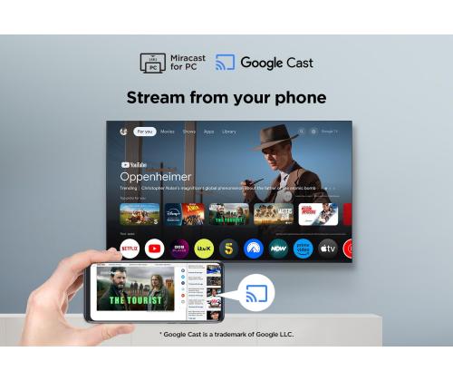 TV Set TCL 55 " 4K Ultra HD 3840 x 2160 pixels Flat 16:9 DLED 55V6C