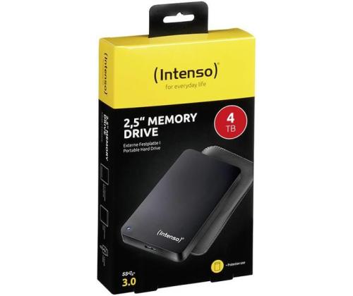 External HDD INTENSO 6023512 4TB USB 3.0 Colour Black 6023512