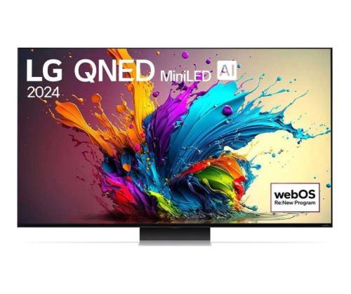 TV Set LG 65" 4K/Smart 3840x2160 Wireless LAN Bluetooth webOS 65QNED91T3A