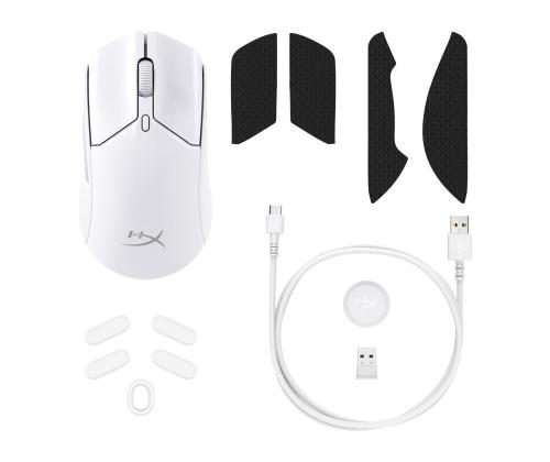 MOUSE USB OPTICAL WRL/PULSEFIRE HASTE 2 WHITE HYPERX