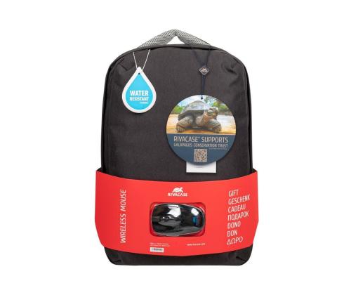 NB BACKPACK 15.6" + MOUSE/7563 BLACK RIVACASE