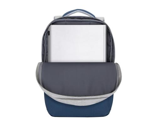 NB BACKPACK ANTI-THEFT 17.3"/7567 GREY/DARK BLUE RIVACASE