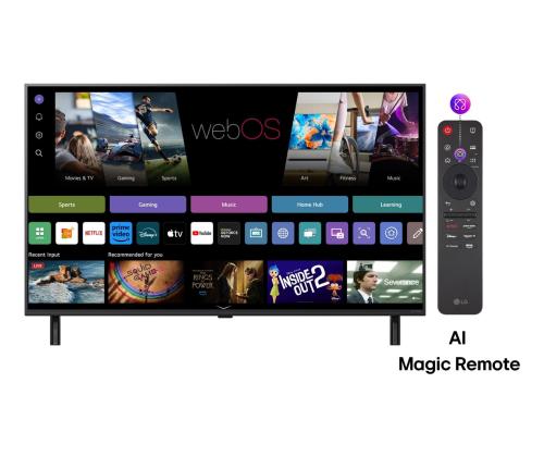 TV Set LG 75" 4K/Smart 3840x2160 Wireless LAN Bluetooth webOS Black 75QNED80A3A