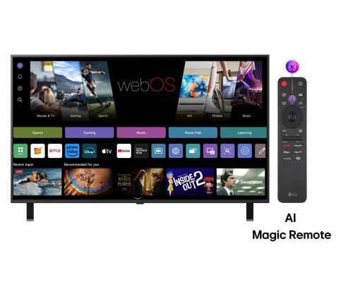 TV Set LG 75" 4K/Smart 3840x2160 Wireless LAN Bluetooth webOS Black 75QNED85A3C