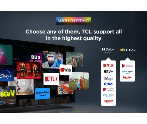 TV Set TCL 75 " 4K Ultra HD 3840 x 2160 pixels Flat 16:9 DLED 75V6C