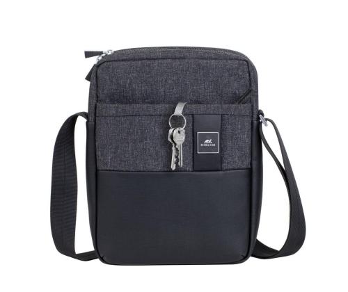 TABLET CASE CROSSBODY 11"/8811 BLACK MELANGE RIVACASE