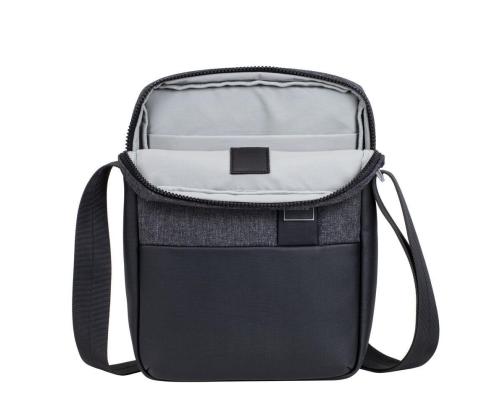 TABLET CASE CROSSBODY 11"/8811 BLACK MELANGE RIVACASE