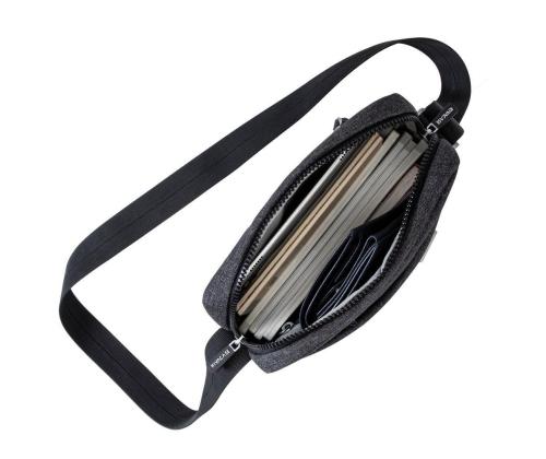 TABLET CASE CROSSBODY 11"/8811 BLACK MELANGE RIVACASE