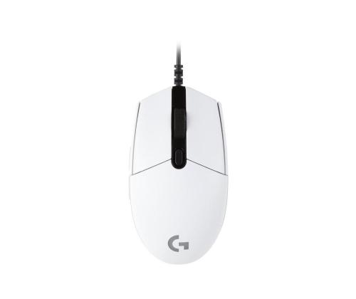 MOUSE USB OPTICAL G203/WHITE 910-005797 LOGITECH