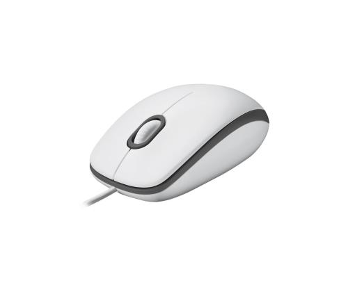 MOUSE USB OPTICAL M100/WHITE 910-006764 LOGITECH
