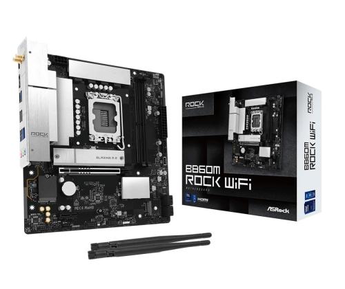 Mainboard ASROCK Intel B860 LGA 1851 (Socket V1) micro ATX RAM DDR5-SDRAM 2xSlots Wi-Fi Yes…