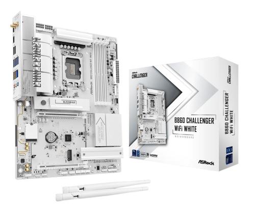 Mainboard ASROCK Intel B860 LGA 1851 (Socket V1) ATX RAM DDR5-SDRAM 4xSlots Wi-Fi Yes Bluetooth Yes…