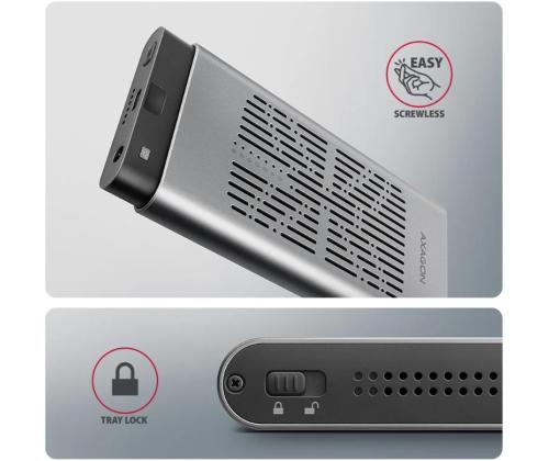 SSD ACC ENCLOSURE M.2 NVME/USB-C EEM2-20GD AXAGON