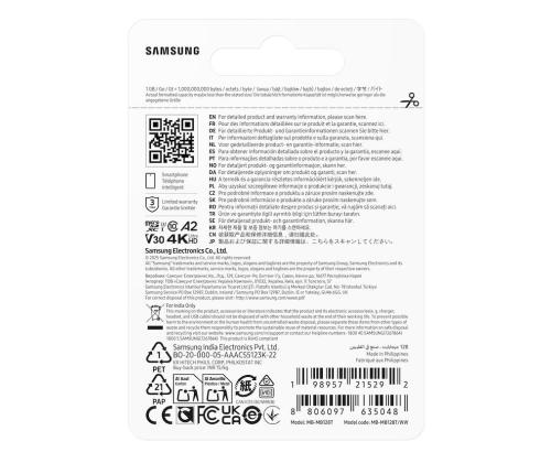 MEMORY MICRO SDXC T7 128GB/V30 MB-MB128T/WW SAMSUNG