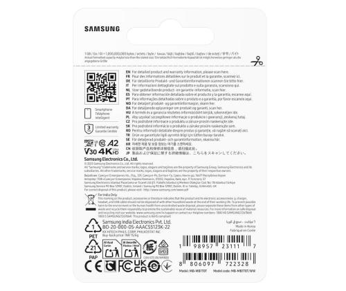 MEMORY MICRO SDXC T7 1TB/V30 MB-MB1T0T/WW SAMSUNG