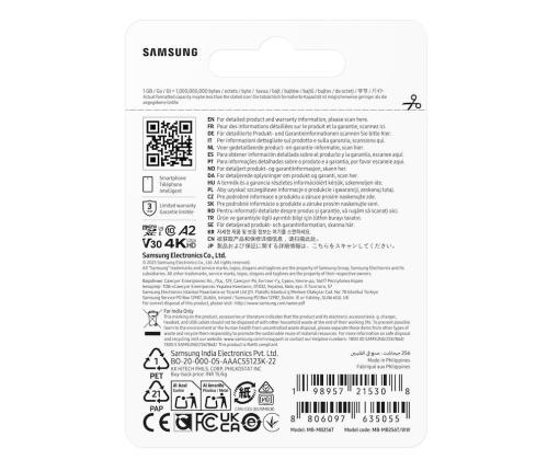 MEMORY MICRO SDXC T7 256GB/V30 MB-MB256T/WW SAMSUNG