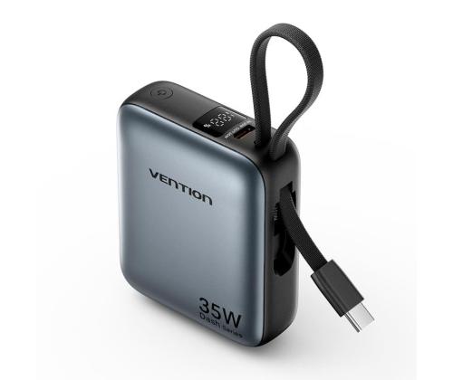 POWER BANK USB 10000MAH 35W/MINI GRAY FHEH0 VENTION