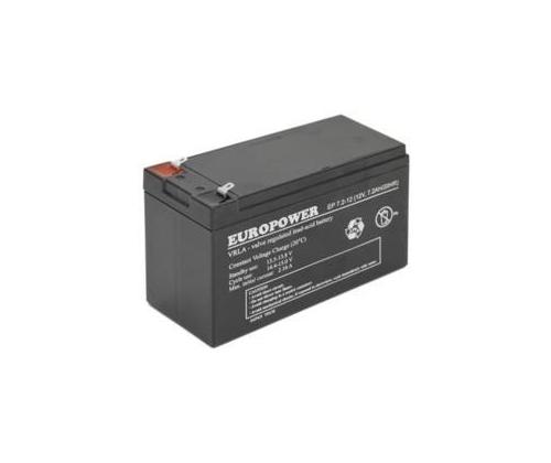 BATTERY 12V 7.2AH VRLA/EP7.2-12 T2 EUROPOWER EMU