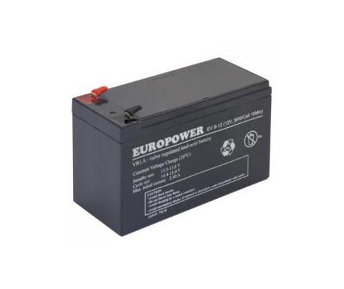 BATTERY 12V 9AH VRLA/EV9-12 T2 EUROPOWER EMU