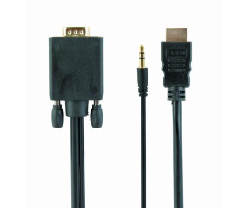 CABLE HDMI-VGA +3.5MM/1.8M A-HDMI-VGA-03-6 GEMBIRD