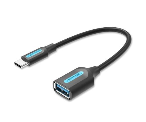 CABLE USB3.1C MALE TO A FEMALE/0.15M BLACK CCVBB VENTION
